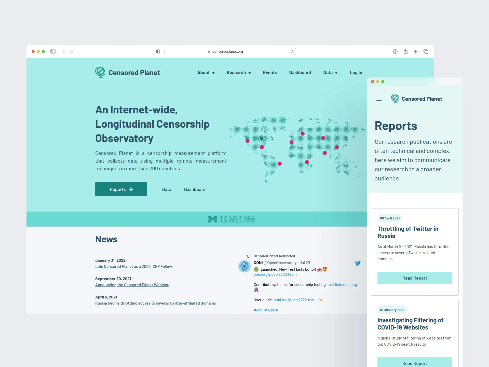 Censored Planet Website