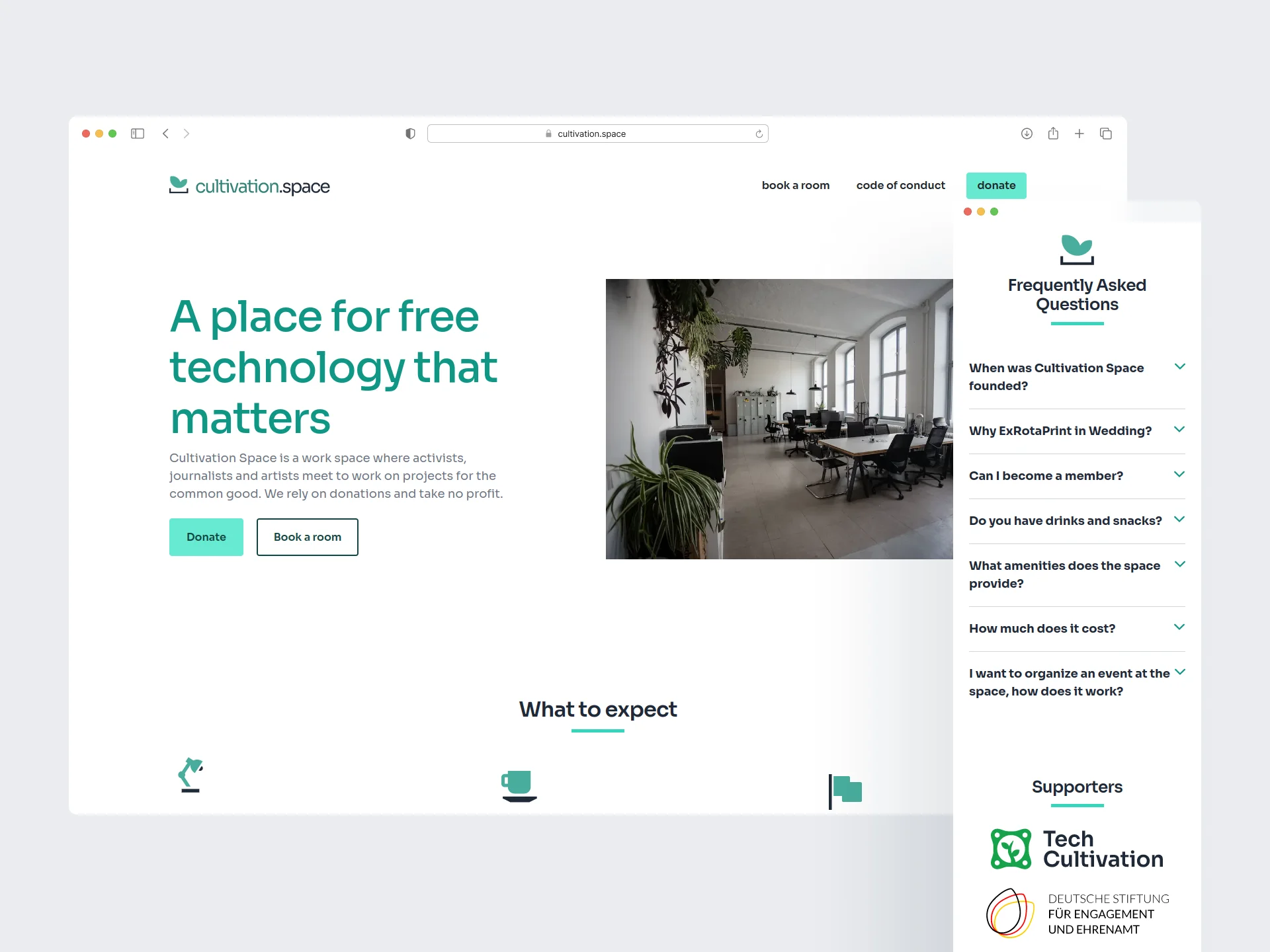 Cultivation Space Website