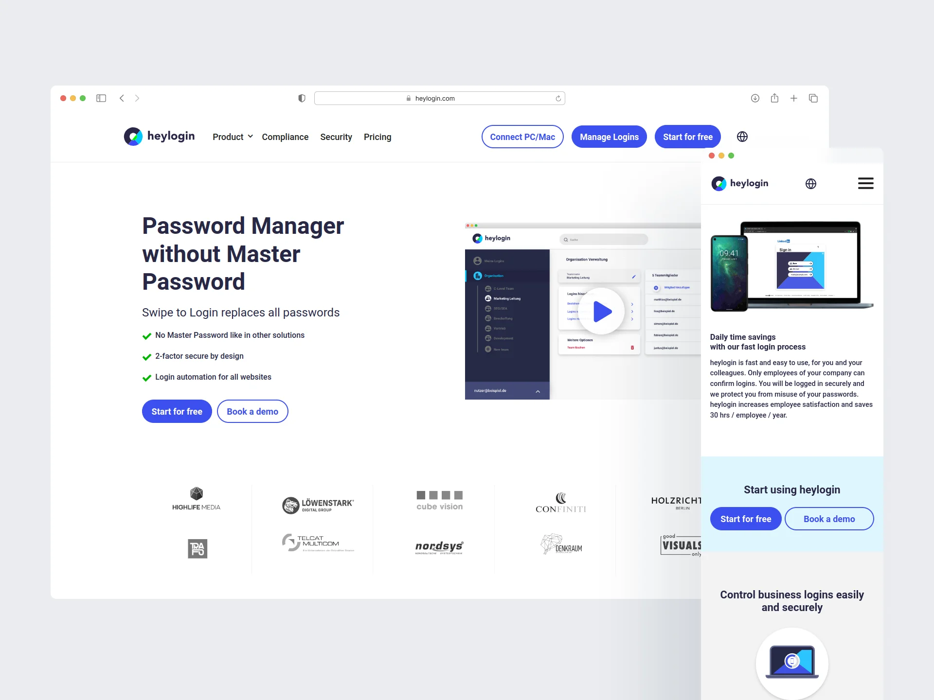 heylogin website