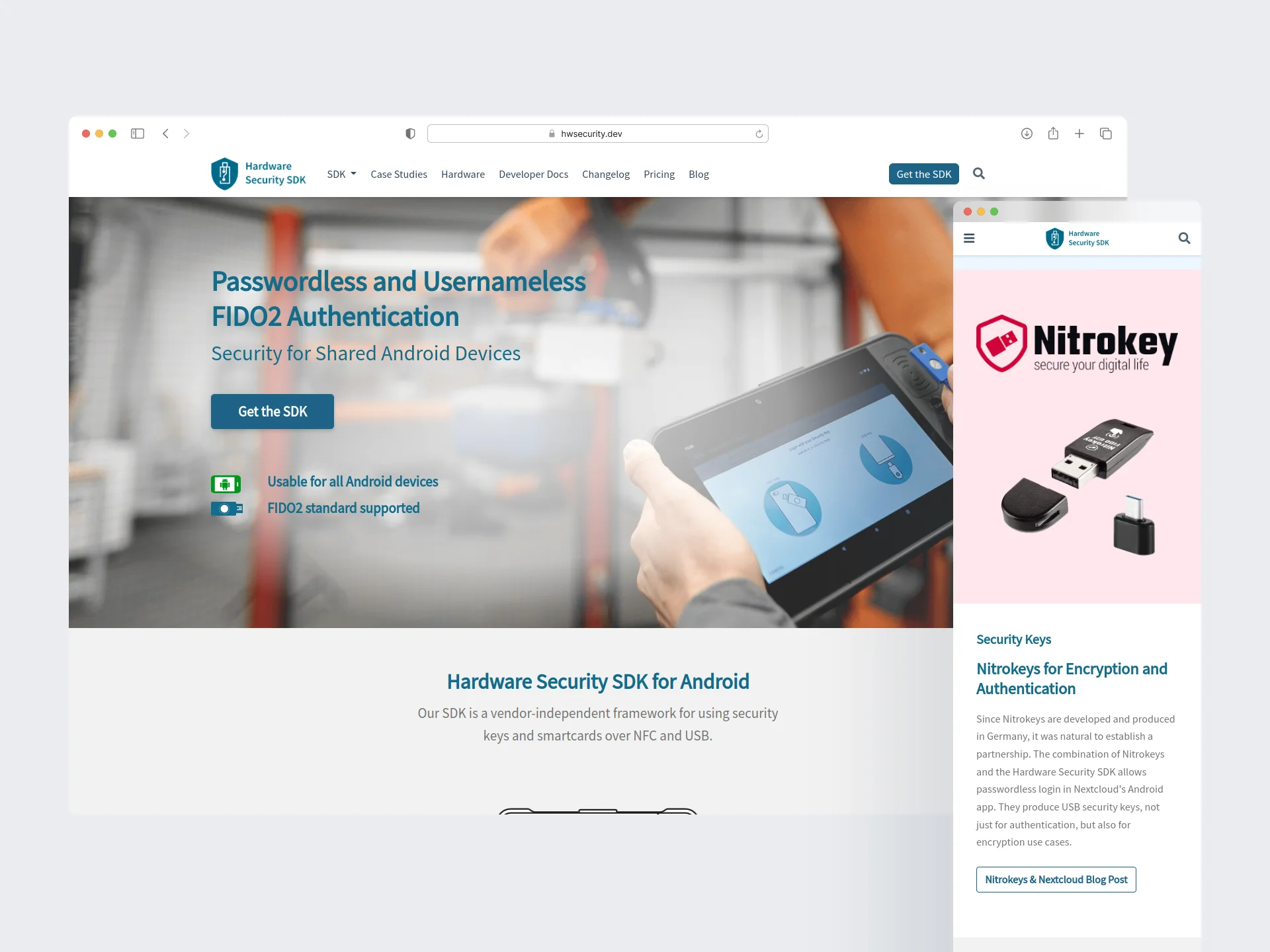 Hardware Security SDK Website
