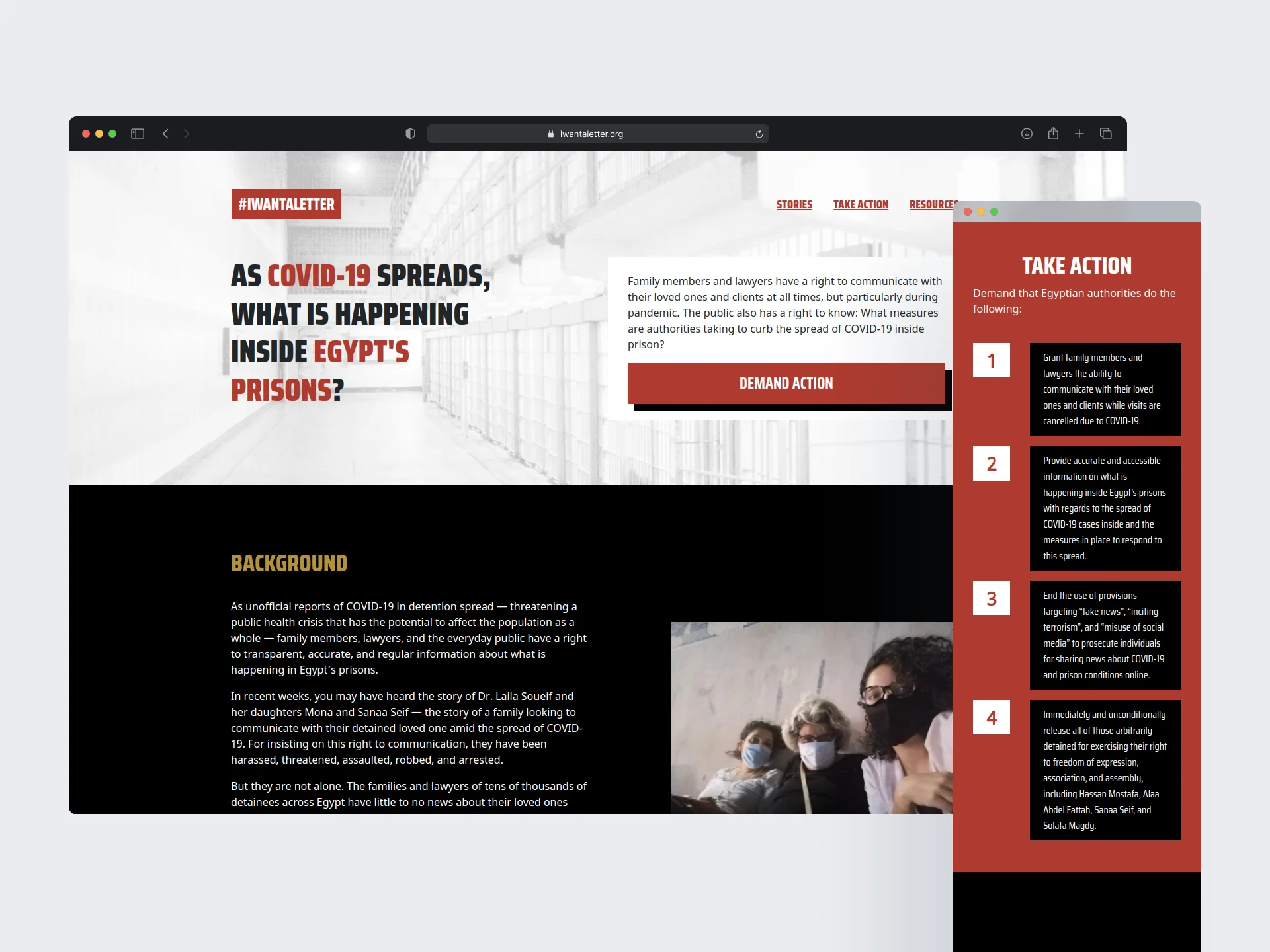 #IWantALetter Website