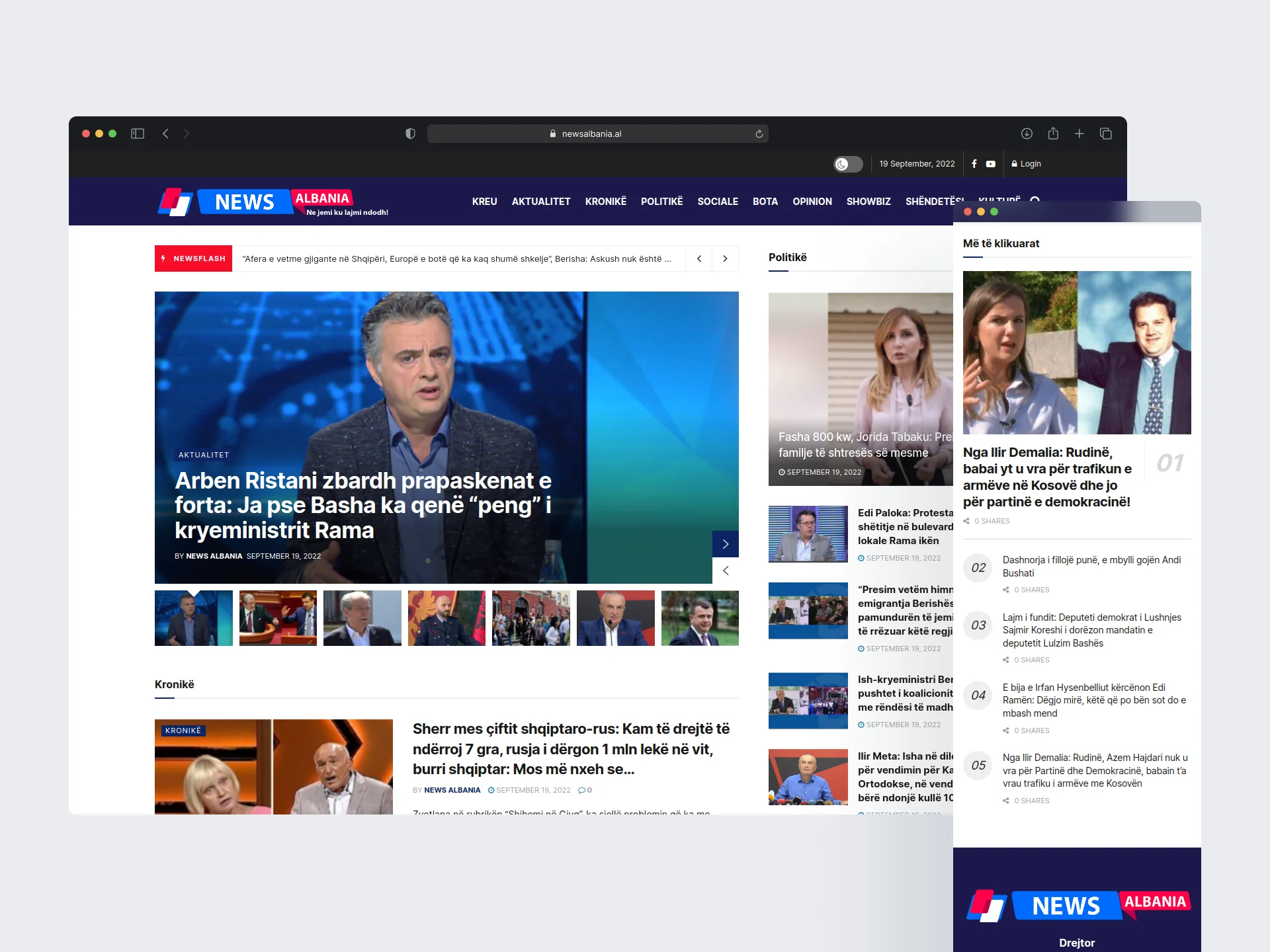 News Albania Website