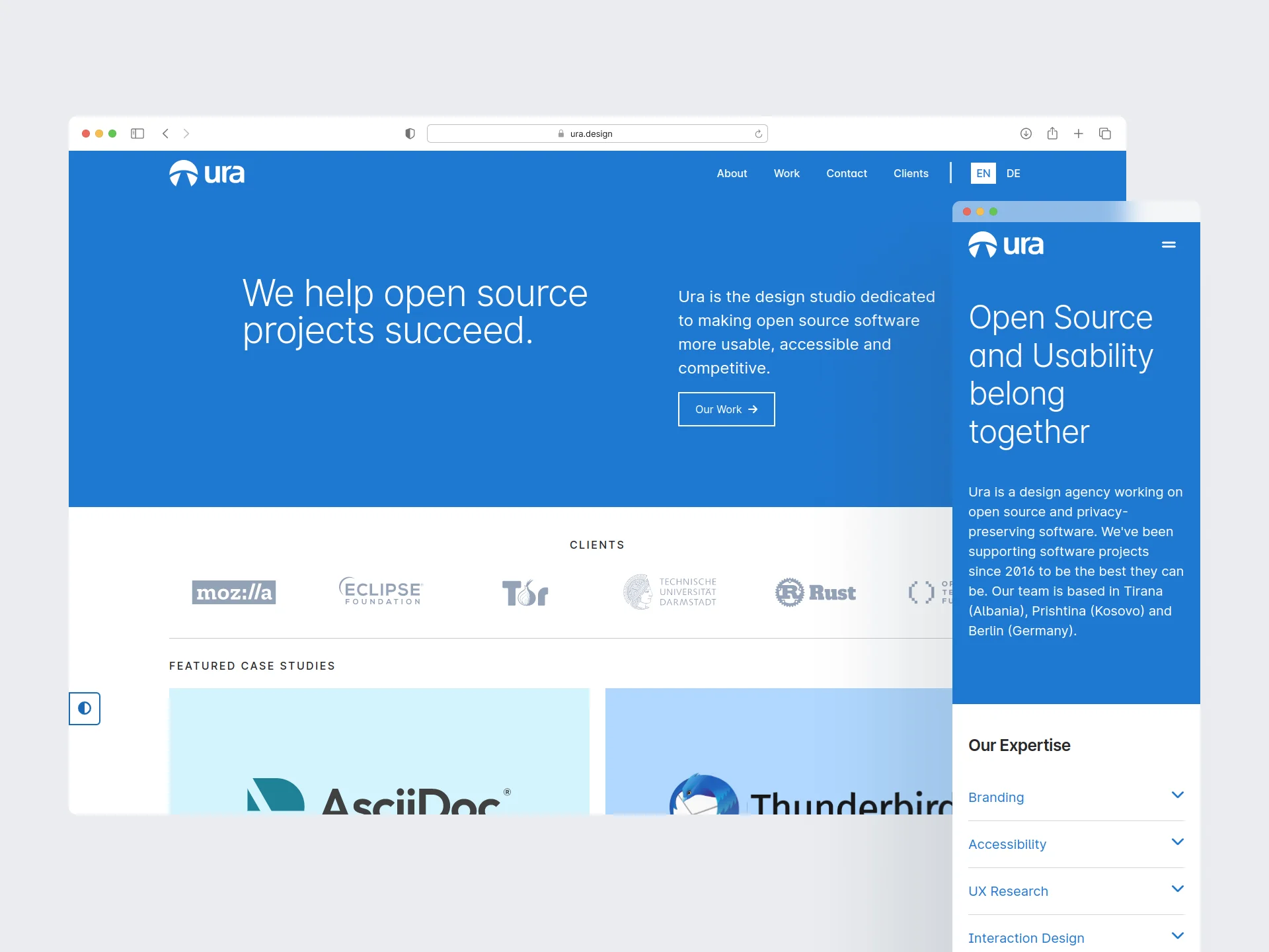 Ura Design Website