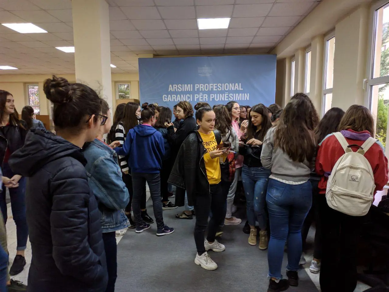 Students eating